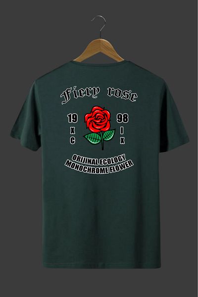Evomind Σε καλάθι 5 και άνω αγορών έχει 1 μπλουζάκι H - Unisex Fierp Rose printed T-shirt