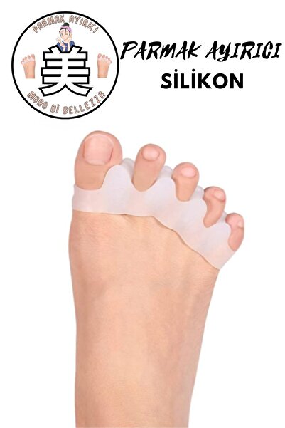 Modo Di Bellezza Ayak 5 Parmak Ayıran Silikon Bunyon Ayırıcı Ten / Beyaz Renk