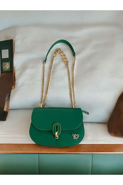 Levidor Grass Green Women's Hand and Shoulder Bag