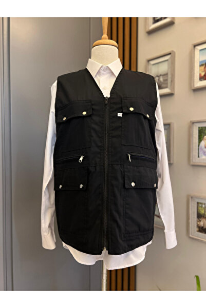 BERNEO Men's Dad - Multi-Pocket and Zippered Summer & Spring Vest