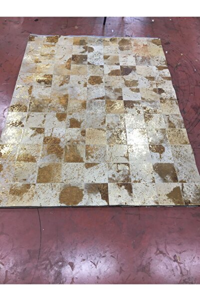 Victory Leather Carpet Dekoratif gold varaklı dana derisi