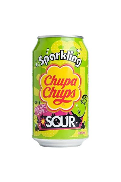 Chupa Chups Sparkling Sour Green Apple 345ml