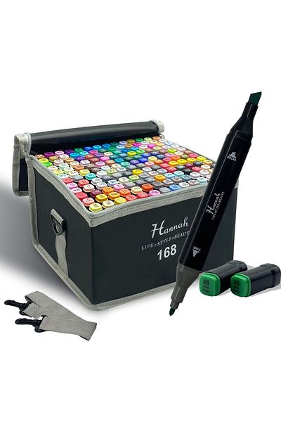 HANNAH 168 Piece Marker Set with Bag