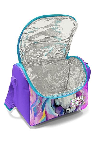Coral High Fată cu model unicorn - Set de nutriție și creion termoizolant