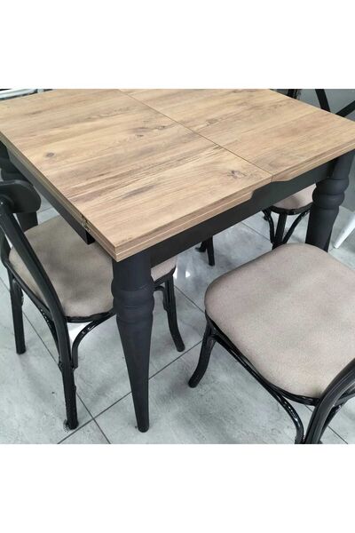 güneyahşapmobilya 80 X 75 Cm Kelebek Masa Takımı