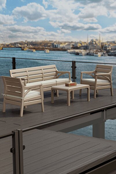 Holiday Hawaii Set Takım Bahçe Oturma Grubu Minderli