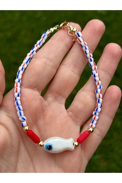 ByMerve Bym344 Glass Fish Figure - Women's Anklet