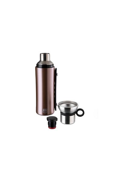 BUGATTI Rose Gold Stainless Steel Thermos - 1500Ml Carrying with Handle