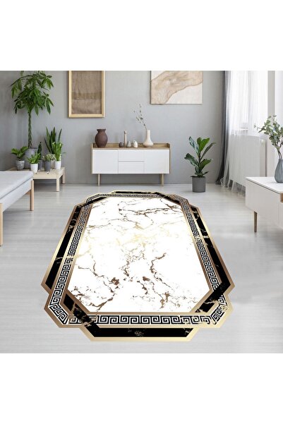 ROVİGO HOME Dijital Baskı Yıkanabilir Kaymaz Taban Salon Halısı Rvg1912-sm71