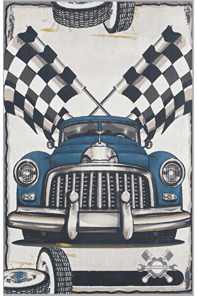 ROVİGO HOME Dijital Baskı Yıkanabilir Kaymaz Taban Çocuk Halısı Rvg4062