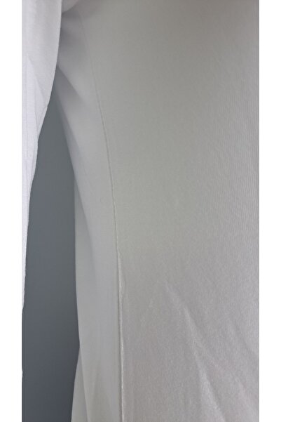 Alfa White Crew Neck Long Sleeve Women's Bodysuit