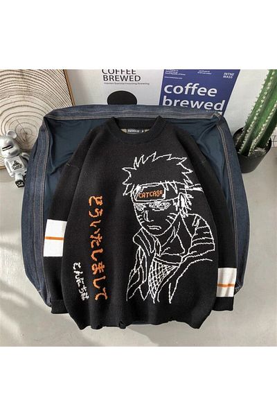 Touz Moda Anime Naruto Cosplay Unisex Oversize Sweater