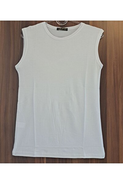 Alfa Women's Zero Sleeve Crew Neck Body White