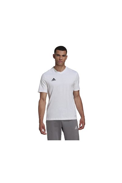 adidas Ent22 Tee Λευκό ανδρικό μπλουζάκι casual - HC0452