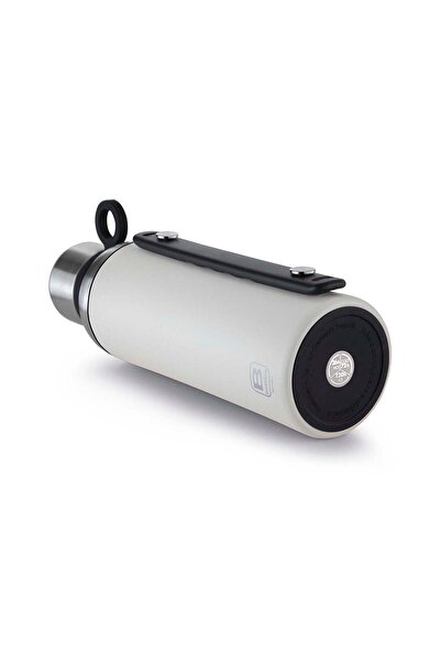 BUGATTI ترمس أبيض غير لامع من الفولاذ المقاوم للصدأ سعة 1500 مل - مع مقبض حمل