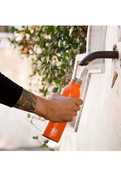 BUGATTI Orange Stainless Steel Twin Thermos - 500Ml