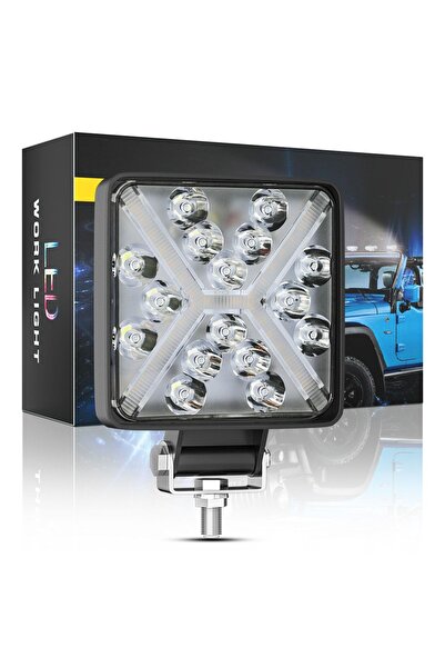 DEKOHOP 16 Led X Angel Çakarlı Off Road Kamyon Iş Makinesi Çalışma Lambası