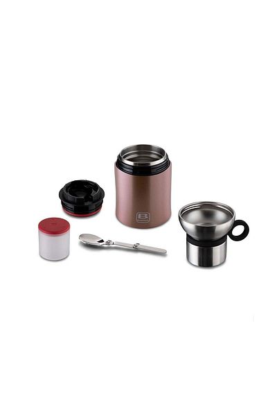 BUGATTI Rose Gold Stainless Steel Food Thermos - 500Ml