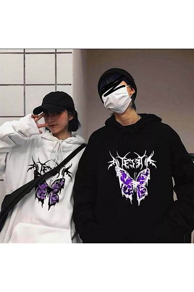 Köstebek Touz Gloomy Butterfly - Μαύρη κουκούλα Unisex