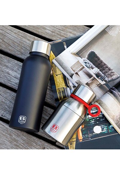 BUGATTI Stainless Steel Anthracite Color Twin Thermos - 1500Ml