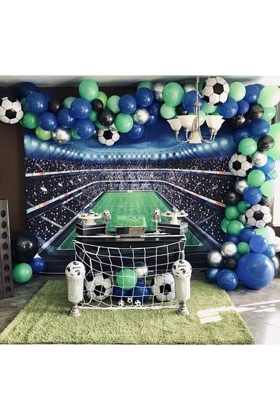 MFM Party Football Fan Foil Chain Balloon Set