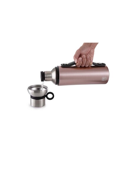 BUGATTI Rose Gold Stainless Steel Thermos - 1500Ml Carrying with Handle