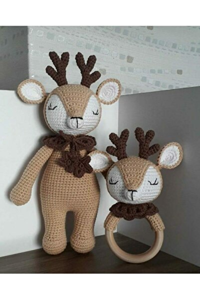 Trend bayb Amigurumi Geyik Çıngırak 2 Li Set