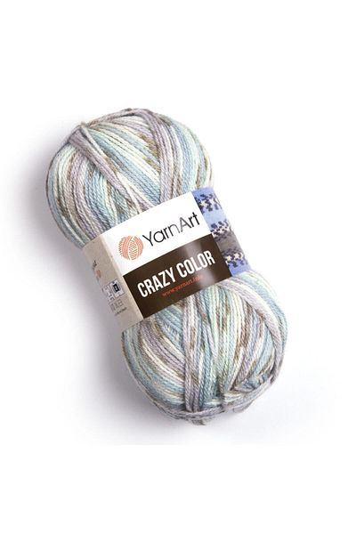 Yarnart Κλωστή πλεξίματος Crazy Color Ebruli-179