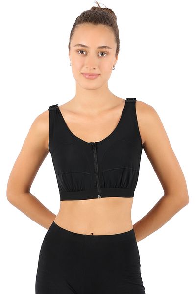 Supportline PoSt Operative - Zippered LipoSuction CompreSSion SportS Bra