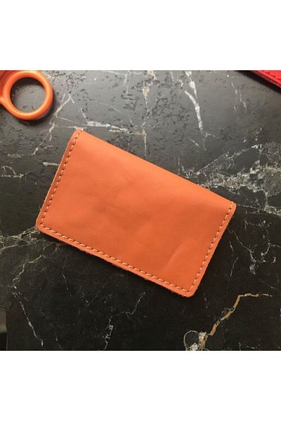 Bag Ard Unisex Tan Genuine Leather Card Holder Wallet - 9004