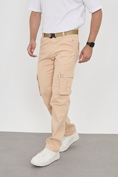 FRANKNESS JNS Ανδρικό παντελόνι Cargo New Season - Άνετη εφαρμογή, ύφασμα Lyc...
