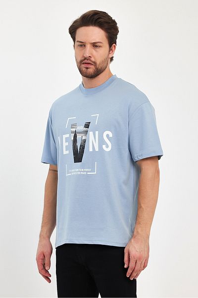 Rodi Men's Jeans Printed Crew Neck T-shirt - 7022
