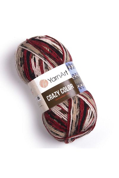 Yarnart Crazy Color Hand Knitting Yarn Ebruli-156