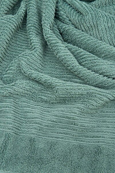 Green Black Arina Yeşil 100% бавовна 3-компонентний набір рушників/халатів Air Twist