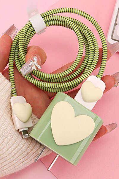 WANNA PROTECT Iphone 18-20w Uyumlu Şarj Kablosu Başlığı Adaptörü Koruma Kablo...