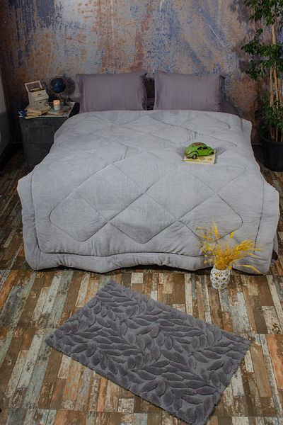 Novella Home Welsoft Gray Double Person Special Padded Double Sided Quilt