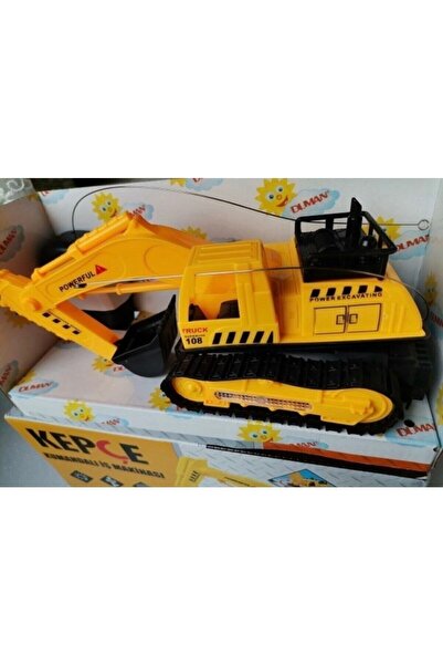 ismega Uzaktan Kumandalı Iş Makinesi Kepçe Ekskavatör Işıklı Oyuncak