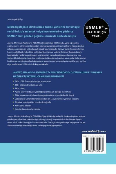 Nobel Tıp Kitabevi Jawetz, Melnick ve Adelberg Tıbbi Mikrobiyoloji