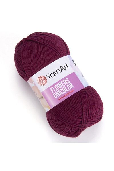 Yarnart Flowers Unicolor - Πλεκτό Χέρι Νήμα Cherry Rotten-765