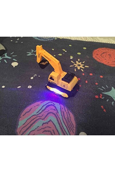 ismega Uzaktan Kumandalı Iş Makinesi Kepçe Ekskavatör Işıklı Oyuncak