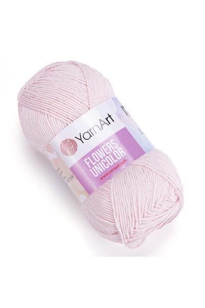 Yarnart Flowers Unicolor - Πλεκτό Χέρι Νήμα Candy Pink-733