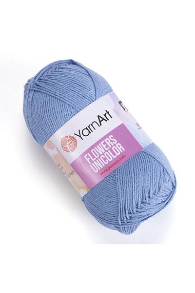Yarnart Flowers Unicolor - Πλεκτό Χέρι Νήμα Μπλε-742