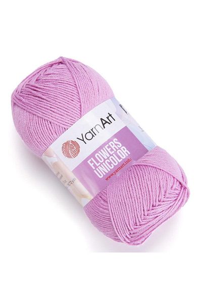 Yarnart Λουλούδια Unicolor - Πλεκτό Χέρι Νήμα Ροζ-740