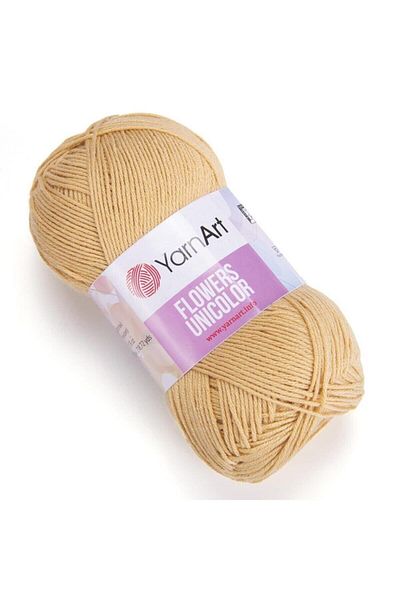 Yarnart Λουλούδια Unicolor - Πλεκτό Χέρι Νήμα Μπεζ-732