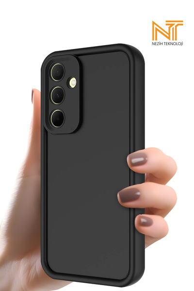 Nezih Case Samsung A55 Uyumlu Kamera Korumalı Parlak Stil Tasarım Kapak