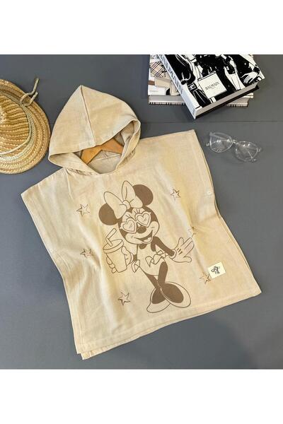 Babito Baby MICKEY BASKILI UNİSEX  MÜSLÜN KUMAŞ PAREO
