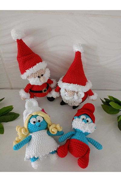 Penguen Knitted Fun Toys - Syringe, Syringe, Santa Claus, Dwarf