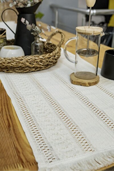 NDC HOME Raw Lace Runner Tablecloth 35 x 150