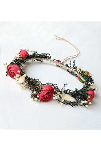 htk butik تاج من الزهرة الاصطناعية ووصيفة العروس والحفلات والولادة والتصوير ا...