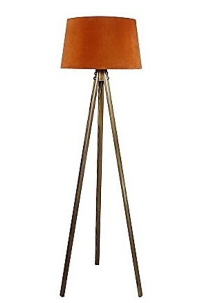 Lambada Masif 3 Ayaklı Lambader,tripod ( Kiremit/açık Ceviz)